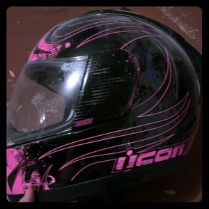 Icon motorcycle helmet